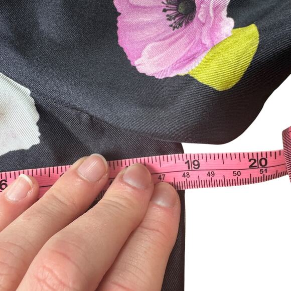 NEW Gentile Catone Merini Floral Silk Button Front Blouse - Picture 11 of 13